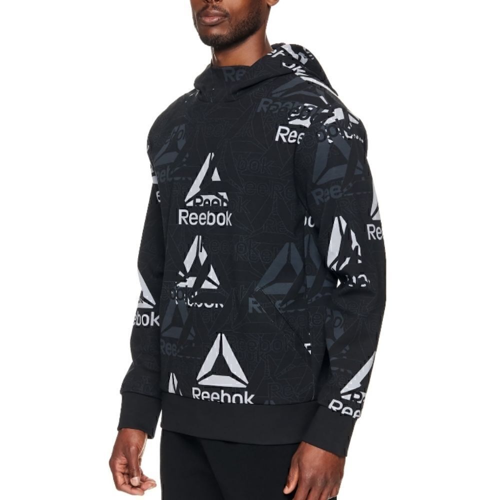 Reebok Men's Hoodie Sweater Black Size L New